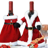 Capa para garrafa de vinho natalina