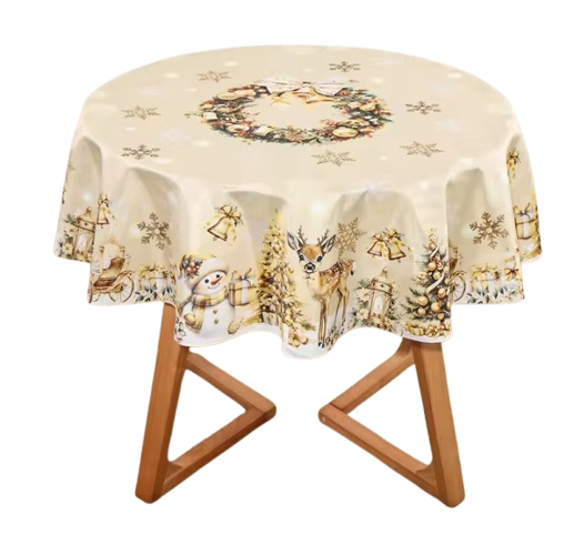 Toalha de mesa natalina e ano novo